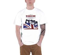 Beatles the - T-Shirt # L White Unisex # The Beatles Story [Import]