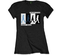 Beatles the - T-Shirt # M Ladies Black # Abbey Road Colours Crossing [Import]