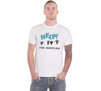 Beatles the - T-Shirt # M Unisex White # Help! Snow
