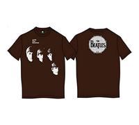 Beatles the - T-Shirt # S Brown Unisex # With the Beatles