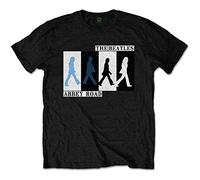 Beatles the - T-Shirt # S Unisex Black # Abbey Road Colours Crossing