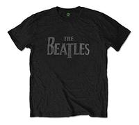 Beatles the - T-Shirt # S Unisex Black # Drop T Logo