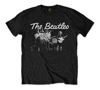 Beatles the - T-Shirt # Xl Unisex Black # 1968 Live Photo