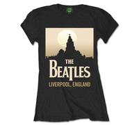 Beatles - the - T-Shirt # XXL Ladies Black # Liverpool, England [Import]