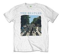 Beatles the - T-Shirt # Xxs Kids White # Abbey Road & Logo
