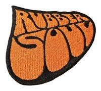 Beatles - the - Rock Off officially licensed products The Beatles Patch Rubber Soul Album Band Logo Officiel Embroidered Woven Iron On Size Accessory Size