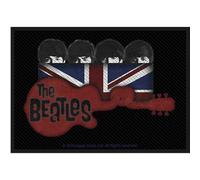 Beatles the - Rock Off officially licensed products The Beatles Guitar And Union Jack Woven Patch Size Accessory Size