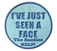 Beatles - the - Rock Off officially licensed products The Beatles Ive Just Seen A Face Woven Patch Size Accessory Size
