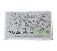 Beatles - the - Rock Off officially licensed products The Beatles Beatles On Apple Noir On Blanc Woven Patch Size Accessory Size