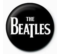 Beatles - White Logo Badge Bouton C