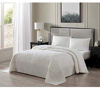 Beatrice Home Fashions Couvre-lit Chenille Ivoire, lit Double