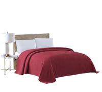 Beatrice Home Fashions Couvre-lit en Chenille, lit Queen Size, Bordeaux