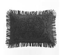 Beatrice Home Fashions Medallion Couvre-lit Chenille Standard Anthracite