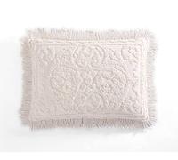 Beatrice Home Fashions Medallion Couvre-lit en Tissu Chenille, taie d’Oreiller King, Rose pâle