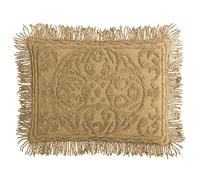 Beatrice Home Fashions Medallion Couvre-lit en Tissu Chenille, taie d’Oreiller Standard, doré