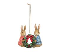 Beatrix Potter by Jim Shore Figurine Peter avec Flopsy - Hauteur : 8 cm