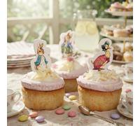Beatrix Potter Lot de 24 pics alimentaires Peter Rabbit pour cupcakes | Transformez les cupcakes et les aliments de fête en une charmante pièce maîtresse pour toute célébration.