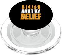 Beats Built by Belief Worship Drumming Un Musicien chrétien PopSockets PopGrip pour MagSafe