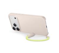 Beats Coque avec béquille pour iPhone 17 Pro Max équipée MagSafe avec Commande de l'appareil Photo, Support intégré et dragonne, Fini Mat et Doublure en Tissu Microfibre - Gris Gypse