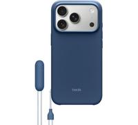 Beats By Dr. Dre Coque pour iPhone 17 Pro MagSafe – Béquille, Dragonne, Bleu Basalte
