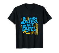 Beats Not Bytes Nostalgia Y2K Street Art Graphic années 90 T-Shirt