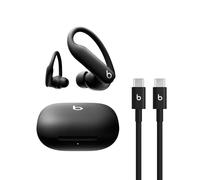 Beats Powerbeats Pro 2 Écouteurs Bluetooth sans Fil- Suppression du Bruit au USB-C Câble tissé (1,5m) - Noir intense