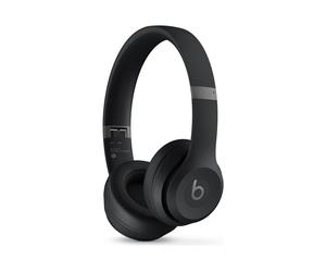 Beats Solo 4 - Écouteurs avec micro - sur-oreille - Bluetooth - sans fil - jack 3,5mm, USB-C - isolation acoustique - noir mat