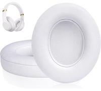 Beats Studio 3 Replacement Ear Pads Replacement Earpads for Beats Studio 3 and Studio 2, Noise Supression Memory Foam Ear Muffs (White)
