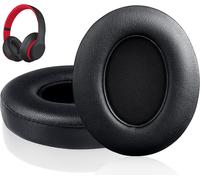 Beats Studio 3 Replacement Ear Pads Replacement Earpads for Beats Studio 3 Studio 2 Noise Supression Memory Foam Ear Muffs (Black)