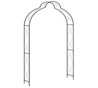 BEAU Arche à rosiers - Voûte de jardin Noir 150x34x240 cm Fer mode945720