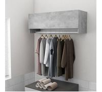 BEAU Armoire de Chambre - Penderie - Garde-Robe - Gris béton - 100x32,5x35 cm - bois d'ingénierie mode785652