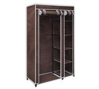 BEAU Armoire de Chambre - Penderie - Garde-Robe - Tissu Marron mode673793