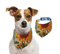 Beau bandana d'été pour chien, bandana d'été pour chiens, lavables, réglables, triangulaires, bavoirs mignons pour chiens de taille moyenne et grande taille, chiots et chats, taille M