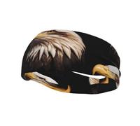 Beau bandeau élastique tête d'aigle yoga sport fitness unisexe course basket-ball bandeau sport absorbant la transpiration