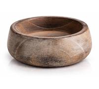 Beau bol de service décoratif fait à la main en bois de 15 cm pour fruits secs, frites, table basse, comptoir, présentoir à clés, vaisselle, cuisine, salon, décoration d'intérieur, vaisselle
