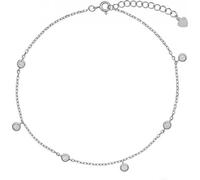 Beau bracelet de jambe en argent avec zirconium AJNH0005