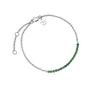 Beau bracelet en acier avec cristaux verts Tennis JBTES-J914.