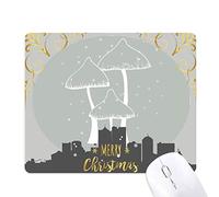 beau champignon vénéneux la nuit de noël, tapis de souris en caoutchouc