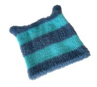 Beau chapeau de crâne avec oreilles de chat pull rayé hiver chaud coupe-vent bord pour chats décontractés chapeau d'oreille