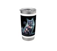 Beau chat coon du Maine Majestic Gobelet isotherme en acier inoxydable double paroi
