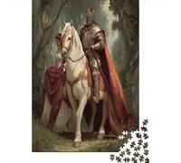 Beau Chevalier Amoureux et sa Reine 70x50cm/1000pcs Puzzle pour Adultes -,Jouet De DIY