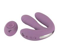 Beau Coeur Mireva - vibromasseur triple stimulation télécommande silicone violet