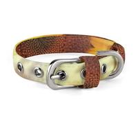 Beau collier pour chien motif tournesol réglable, doux et confortable avec boucle en métal pour animal domestique de petite et moyenne taille