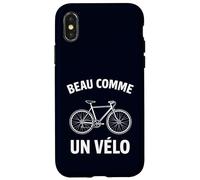 Beau comme Un Velo Vélo Français Drôle Vélo Route Bikers Coque pour iPhone X/XS