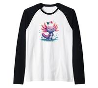 Beau Costume d'axolotl pour Les Amateurs du Mexique Manche Raglan