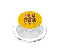 Beau Crayon Glamour pour Enseignant, Motif léopard et nœud Arc-en-Ciel PopSockets PopGrip pour MagSafe