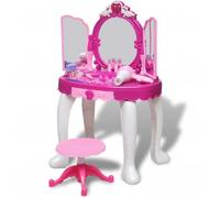 •Beau Design•Coiffeuse Enfant Jouet, Set de Jouet d’Imitati BEST SELLER Coiffeuse jouet 3 miroirs pour enfants avec lumière et
