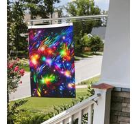 Beau drapeau artistique coloré pour extérieur et intérieur, printemps, été, automne, hiver, drapeaux de jardin avec œillets verticaux double face, bannière pour décorations de cour