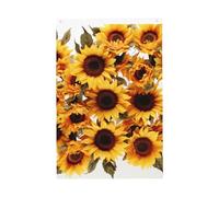 Beau drapeau de bienvenue tournesols de bienvenue 61 x 91 cm double face qui ne se décolore pas pour maison, cour, porche, pelouse, décoration extérieure