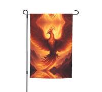 Beau drapeau de jardin à motif phénix - 30,5 x 45,7 cm, drapeau décoratif pour jardin, terrasse, balcon, jardin, pelouse